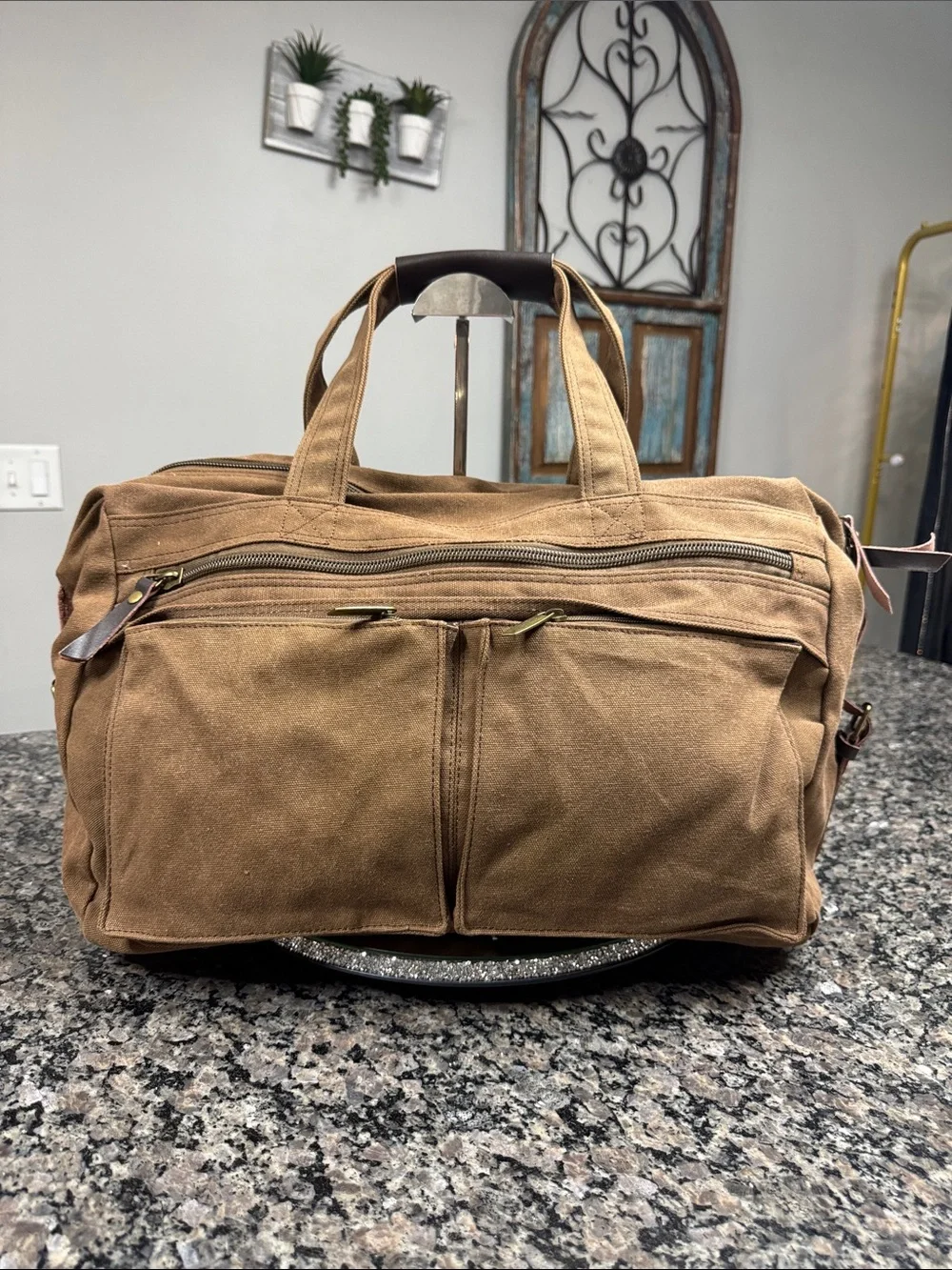 Bugatti Canvas Duffel Bag - Brown NWOT
